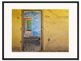 Gerahmter Kunstdruck Türen in der Geisterstadt Kolemanskop