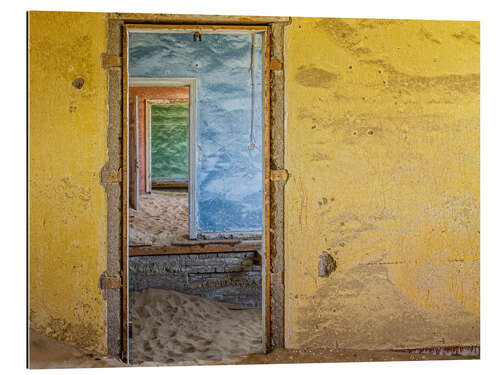 Gallery print Doors in the ghost town Kolemanskop