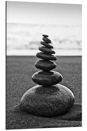 Magnettafel Steinturm im Sandstrand