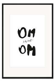 Gerahmter Kunstdruck Om sweet Om