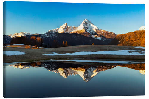 Quadro em tela Watzmann ao nascer do sol