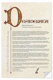 Sticker mural Desiderata (français) I