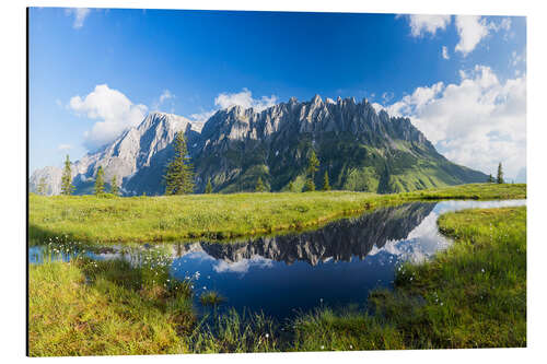 Stampa su alluminio Vista panoramica del Hochkönig