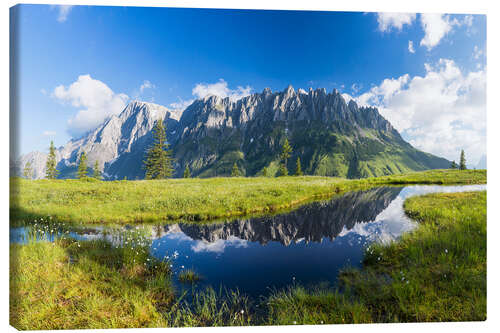 Leinwandbild Panoramablick auf den Hochkönig