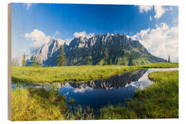 Holzbild Panoramablick auf den Hochkönig