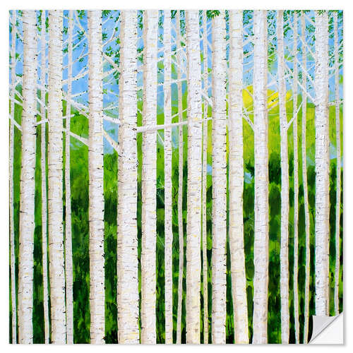 Wall sticker Birch grove