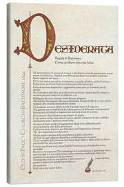 Canvas print Desiderata (Italian) I - Dirk H. Wendt