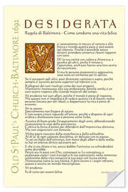 Wall sticker Desiderata (Italian) II