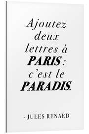 Magnettafel Es ist das Paradies (französisch)