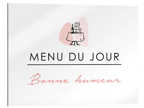 Gallery print Menu of the day: Good mood (french)