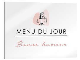 Gallery print Menu of the day: Good mood (french)