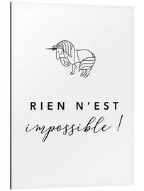 Magnettafel Nichts ist unmöglich! (französisch)