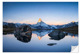 Wall sticker Sunrise at the Matterhorn