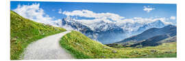 Hartschaumbild Grindelwald Berglandschaft