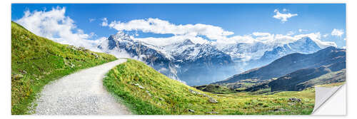 Naklejka na ścianę Grindelwald mountain landscape