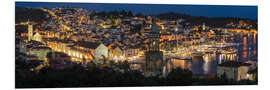 Tableau en PVC Hvar la nuit, Dalmatie