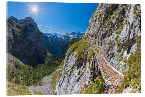 Acrylic print Mountain path in the Berchtesgaden National Park