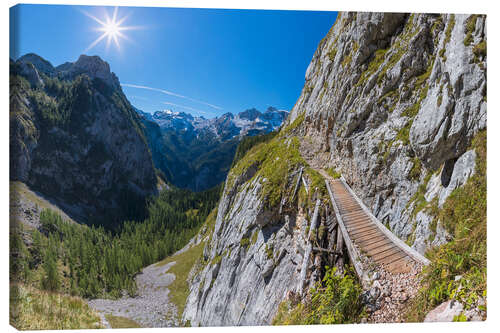 Canvas print Bergpad in het Berchtesgaden National Park