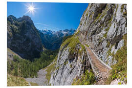 PVC-tavla Bergsvägen i Berchtesgaden National Park