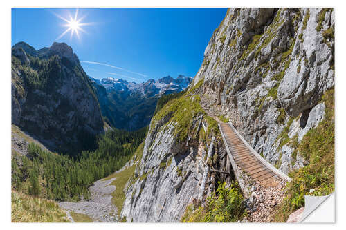 Adesivo murale Sentiero di montagna nel Parco Nazionale di Berchtesgaden