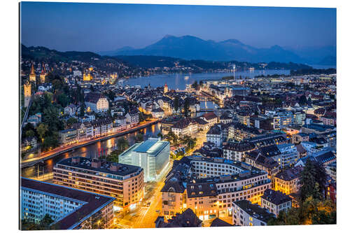 Gallery print Lucerne at night