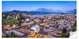 Wall sticker Lucerne in the evening