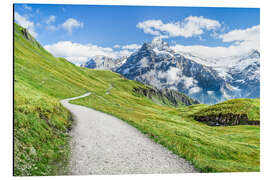 Alubild Schweizer Alpen bei Grindelwald