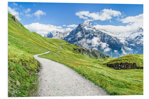 Foam board print Swiss Alps at Grindelwald