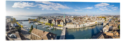 Acrylglasbild Zürich Stadtpanorama