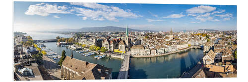 PVC-taulu Zürichin kaupungin panoraama