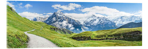 Akryylilasitaulu Sveitsin Alppien panoraama Grindelwaldissa