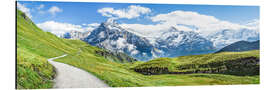 Tableau en aluminium Panorama des Alpes suisses à Grindelwald