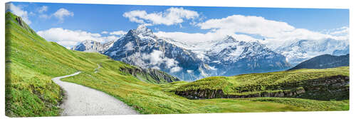 Canvas print Swiss Alps panorama, Grindelwald