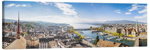 Leinwandbild Zürich am Zürichsee