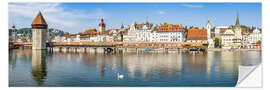 Wandsticker Luzern mit Kapellbrücke