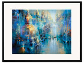 Gerahmter Kunstdruck Die alte Stadt