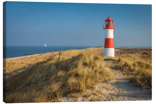 Tableau sur toile Phare de List Ost à Sylt, Allemagne