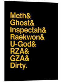 Acrylic print Wu-Tang clan - name