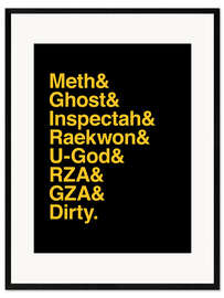 Framed art print Wu-Tang clan - name