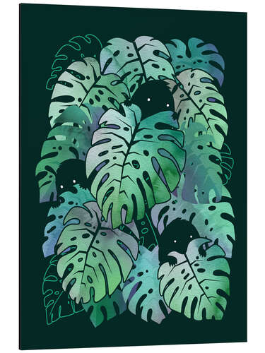 Stampa su alluminio Monstera Monsters