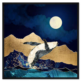 Gerahmter Kunstdruck Der freie Wal