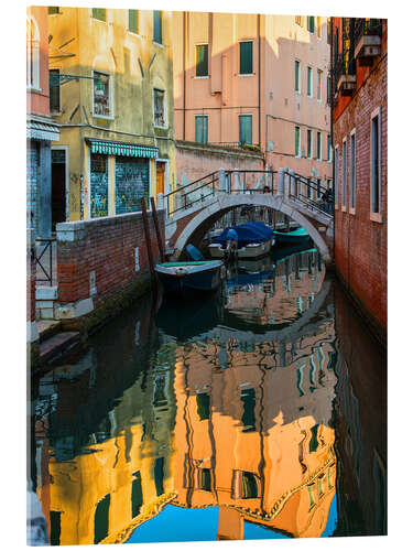 Acrylic print Colorful alleys of Venice