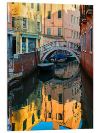 Galleriprint Fargerike smug i Venezia