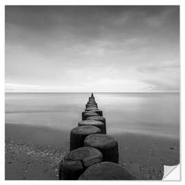 Wall sticker Groynes on the Baltic Sea