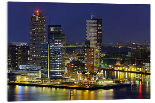 Akryylilasitaulu Skyline Wilhelminapier Rotterdam