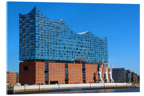 Acrylic print Elbphilharmonie in the sunshine