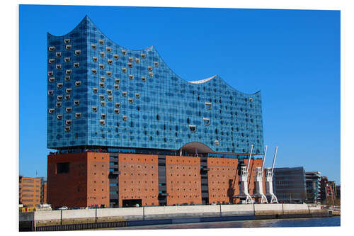 Tableau en PVC Philharmonie de l'Elbe au soleil