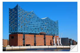 Selvklebende plakat Elbphilharmonie i solskinnet