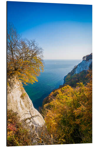 Aluminium print View from the Königsstuhl on Rügen