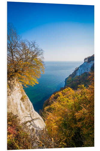 Tableau en PVC Vue depuis le Königsstuhl sur l'île de Rügen